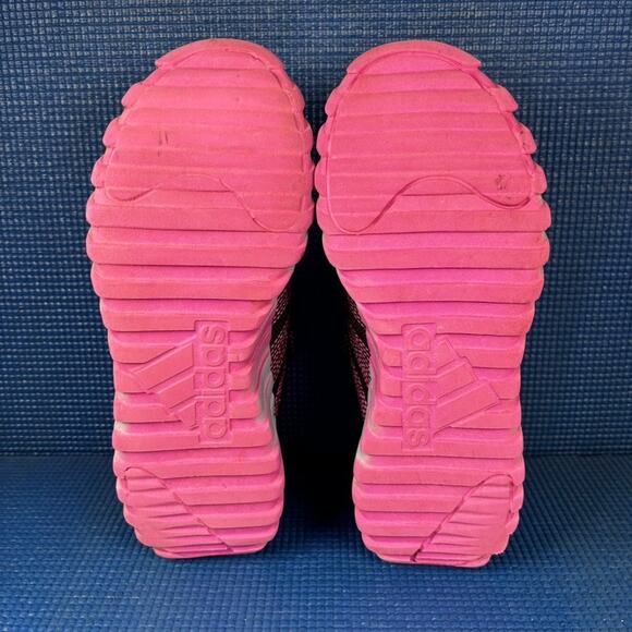 🔴 ADIDAS KAPTIR FLOW Kids-Girls  Size 4 Black Purple Running Shoes IH9905 - Picture 7 of 8